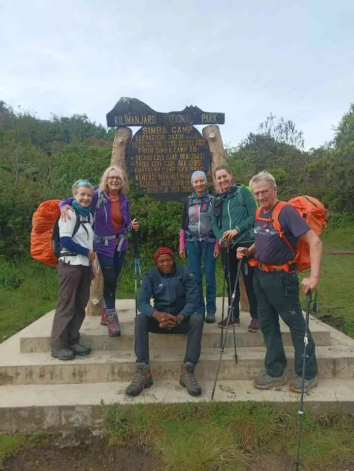 Andrea on their Kilimanjaro climb