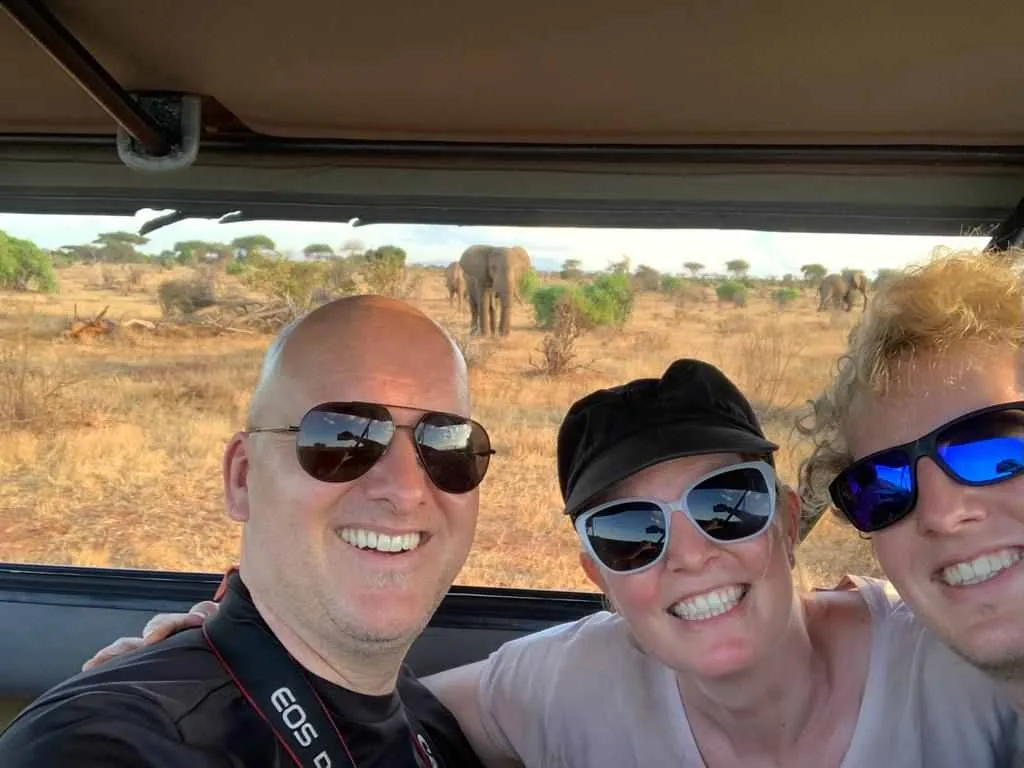 Chris & family on their Maasai Mara safari